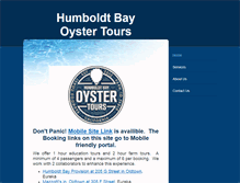 Tablet Screenshot of humboldtbayoystertours.com